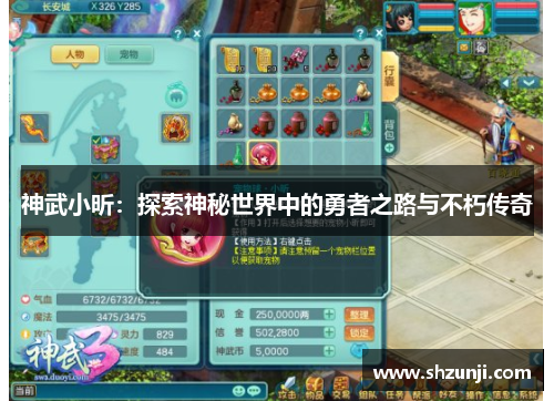 神武小昕：探索神秘世界中的勇者之路与不朽传奇